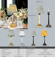 Lampe de table LED moderne au design nordique, en tissu et fer de haute qualité, pour chambre à coucher et salon, fonctionnant sur piles, avec abat-jour en métal