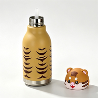 Bouteille d'eau isotherme en acier inoxydable pour enfants, motif animaux mignons (ours, panda, cerf) – Idéale pour l'école ou comme cadeau