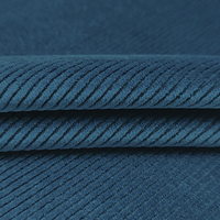 Matériel solide d'ouatine de tissu de velours côtelé de polyester pour le vêtement, bon prix tissu mou superbe de liaison de velours à vendre/