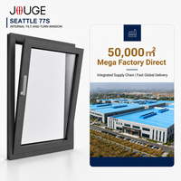 Ventanas de Aluminio con Rotura de Puente Térmico Serie 77S Personalizadas JOUGE, Precio de Fábrica, Entrega Rápida, Servicios OEM y ODM para Abastecimiento Global