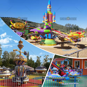 Équipement de vol auto-actionné passionnant populaire de tour, avion durable extérieur de parc à thème avec des barrières de sécurité - Product Image 4