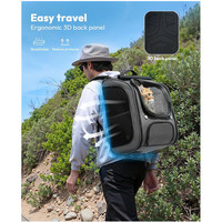 Sac à dos de luxe pour chien, sac de transport multifonctionnel pour animaux de compagnie, sac à dos de voyage pour chien