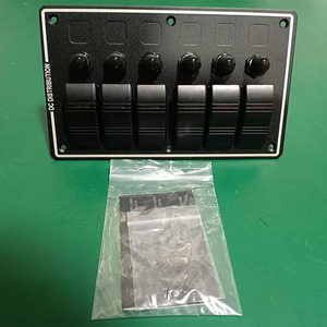 Top-Quality 6 Gang pannello interruttore marino 12V 24V impermeabile con indicatore LED & protezione di sovraccarico per imbarcazioni Marine UTV Truck - Product Image 5