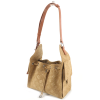 Sac seau en daim pour femme, sac à bandoulière à cordon de serrage, sac à main décontracté de style vintage, sac de voyage quotidien