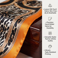 Conception personnalisée, impression de votre propre logo, foulard carré ethnique multifonctionnel, bandana personnalisé en polyester