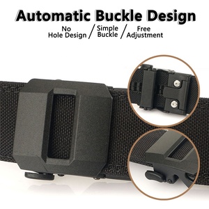 工場生産 カジュアル迷彩柄 厚手 オートロック合金バックル クイックリリース キャンバスウエストベルト メンズ ナイロン 3.8cm - Product Image 3