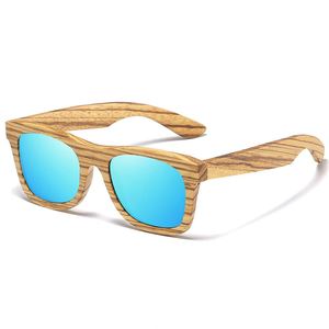 Custom Logo Wholesale Metal <b>Spring</b> <b>Hinges</b> Wooden Square Sunglasses Zebra Wood Polarized Sunglasses for Men Women - Product Image 6