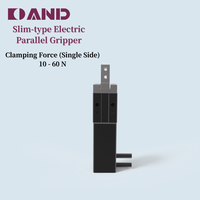 Pince parallèle électrique Aierte Slim Type, force de serrage réglable (10-60N), 24V DC, haute précision (0,02 mm), 10 mm, robotique