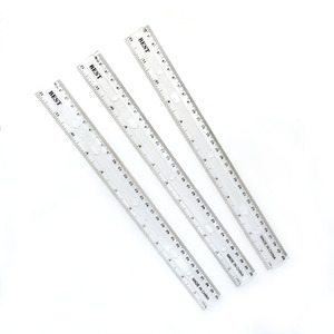 Regla Transparente de Plástico de 30CM (12 Pulgadas) con Logotipo Personalizado, Regla Recta para Niños Escolares - Product Image 5
