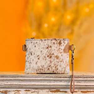 Sac à bandoulière en cuir véritable Walla luxueux pour femme, 100% cuir véritable, sangle simple, broderie, portable, résistant à l'eau, antivol, fermeture éclair - Product Image 1