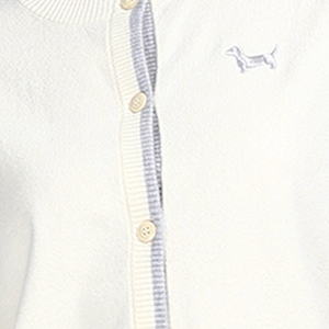 <span class=keywords><strong>Cardigan</strong></span> da Donna a Collo Tondo con Maniche Lunghe, Ricamo Animale e Bottoni, in Maglia Solida, Minimalista Casual Primavera Autunno 2026 - Product Image 6