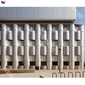 Système de façade murale en aluminium moderne pour bâtiments, murs extérieurs personnalisés pour bureaux commerciaux et hôtels - Product Image 5