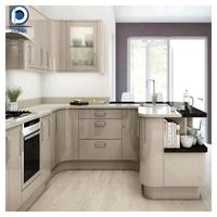 Meubles de cuisine modulaires modernes de luxe, écologiques et ignifuges, garantie 5 ans pour villas, appartements et projets résidentiels