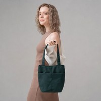 Tas Tote Kanvas Mini Polos Wanita dengan Logo Cetak Kustom, Tas Belanja Wanita, Tas Selempang Kanvas