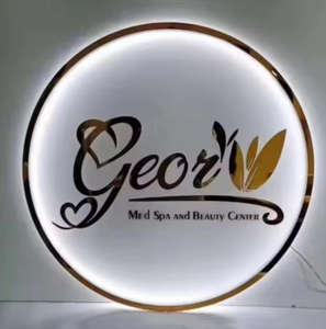 Tira de Luces LED con Logotipo, Letras Luminosas <span class=keywords><strong>Circulares</strong></span> de PVC para Decoración de <span class=keywords><strong>Letreros</strong></span> Comerciales, Oficinas, Tiendas, Paredes, <span class=keywords><strong>Letreros</strong></span> Electrónicos - Product Image 6