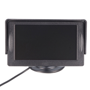 Moniteur de rétroviseur avec écran HD de 4,3 pouces, entrée AV, alimentation 12V pour véhicules électriques, aide au recul - Product Image 1