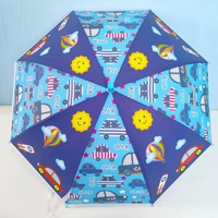 Impression personnalisée du fabricant Sunny Lovely Straight Umbrella pour enfants Qualité Sécurité Paraguas Coffrets Cadeaux Nouveauté Design Style