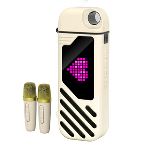 Outdoor Sound Water Cup Compatible BT Mini Portable <b>LED</b> Screen Latest Design Machine With Wireless Microphone - Product Image 1