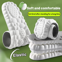 Semelles intérieures en PU ultra-légères et super douces à haute élasticité pour chaussures de sport, gris, taille 35-46, unisexe, semelles intérieures confortables pour la course à pied