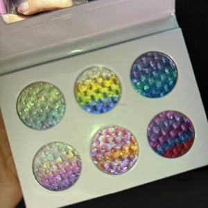 Thay đổi màu sắc ánh sáng lung linh kim Eyeshadow cầu vồng multichrome mặt Highlighter Palette Duochrome Eyeshadow Palette - Product Image 5