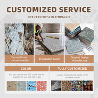 Azulejos de Terrazo de Mármol Artificial con Chapa Blanca y Negra, Resistentes al Desgaste, Solución Duradera para Revestimiento de Paredes Exteriores