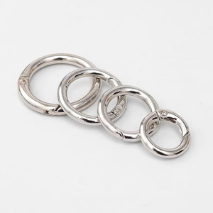 Accessoires de sac à main Anneaux de porte ronde de petite taille Porte-clés Ouverture à ressort <span class=keywords><strong>1</strong></span> "Cercle Snap Clip Crochet Ressort <span class=keywords><strong>O</strong></span> <span class=keywords><strong>Ring</strong></span> - Product Image 5