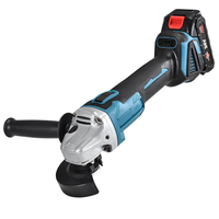 Meuleuse d'angle sans fil professionnelle industrielle sans balais 10 mm avec batterie 800 W pour le conditionnement de surface DIY 10000 tr/min