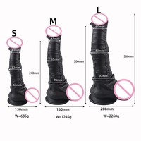 Vente en gros de pénis de cheval réalistes, dildos en forme d'animaux, masturbateurs féminins, jouets sexuels SM, plugs anaux masculins