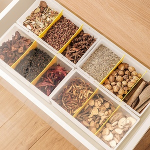 Portable Desktop <b>Small</b> Item Storage Box Storage Container Plastic Spice Box for Kitchen Use for Refrigerator Storage - Product Image 2