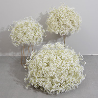 Kimuras Cabin 20 fleurs artificielles en soie de chrysanthème de 28 cm pour mariage/fête, décoration de la maison/de la table, remplissage de vase (blanc)
