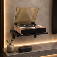 Tourne-disque vinyle transfrontalier avec haut-parleur intégré, qualité sonore magnétique dynamique, format LP, idéal pour la maison, fabriqué à Shenzhen