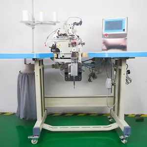 RONMACK-máquina de coser overlock automática, cilindro pequeño, manguito de cama, pantalones, pierna, acoplamiento automático, maquinaria de ropa de punto