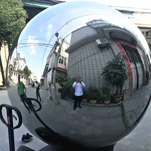 high polished 900mm hollow stainless steel mirror sphere for ornament