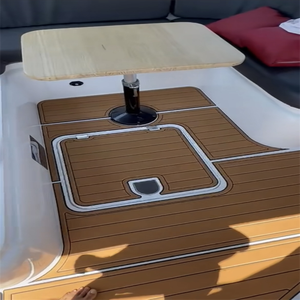 Tapis de sol en mousse EVA imitation teck pour pont de bateau Sunseeker Camargue 51 1996, style SeaDek MarineMat Gatorstep, auto-adhésif - Product Image 4