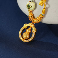 Collier pendentif gourde doré pour femme TANGPEI, bijoux de mode en métal