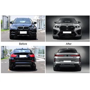 New Product Front Bumper Headlight Fender Body Kit For BMW X6 E71 07-15 TO G06LCI 2024-IN X6M BODYKIT