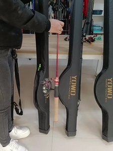 NUOVO ZAINO DA PESCA MAJOR NERO IMPERMEABILE E RESISTENTE IN TESSUTO OXFORD ECOLOGICO, PORTACANNE DA 100-140 CM CON TRACOLLA REGOLABILE - Product Image 5