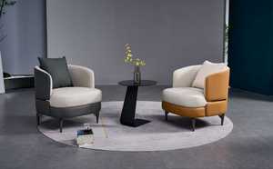 <span class=keywords><strong>Fauteuil</strong></span> de studio moderne en <span class=keywords><strong>cuir</strong></span> <span class=keywords><strong>blanc</strong></span>, <span class=keywords><strong>fauteuil</strong></span> <span class=keywords><strong>inclinable</strong></span> relaxant fait à la main, pour intérieur et extérieur, personnalisable, contemporain - Product Image 3