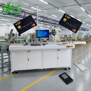 Machine automatique de codage de cartes RFID IC et de gravure laser pour la production de cartes de contrôle d'accès / de cartes de membre - Product Image 2