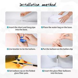 Kit d'arche gonflable en fibre de carbone 15 pièces avec base carrée pour sac d'eau, châssis, ancre au sol et manchon de fixation - Product Image 5