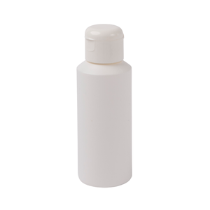 Bouteille en plastique HDPE ronde certifiée 125ml Option recyclée en vrac bouteille vide de haute qualité pot en gros PLASTICS TMP - Product Image 1