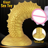 Dildo extra-large, géant, de forme non conventionnelle, à pointes, pour stimuler l'orgasme, faux pénis pour les jeux BDSM des couples et les jeux anaux gays