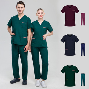 Uniforme médical Dagacci Ensemble de gommages pour femmes et hommes Top et pantalon de gommage médical Uniforme en polaire médicale - Product Image 2