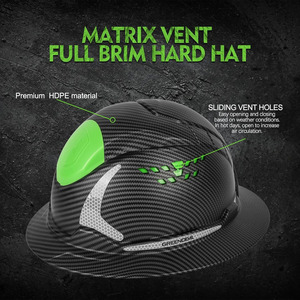 Cascos de Seguridad con Visera Completa WELTA, Logotipo Personalizado, ANSI Z89.1 TIPO I Clase C, Blancos/Negros, HDPE, con Ranuras para Lentes - Product Image 6