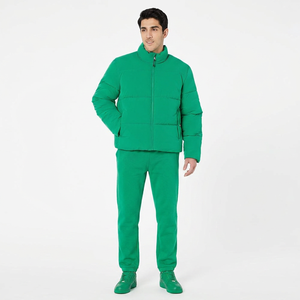 FINER THREADS 100% Qualité supérieure, logo personnalisé imprimé, veste matelassée en toile avec fermeture éclair sur le devant, style streetwear unisexe - Product Image 1