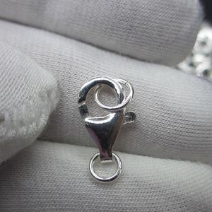 Accessoires de <span class=keywords><strong>fermoir</strong></span> mousqueton en argent sterling 925 8mm 9mm 11mm 13mm pour la fabrication de bijoux et composants de bijoux - Product Image 2