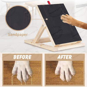 Yeni ahşap köpek tırnak çizik kurulu interaktif köpek bakımı dağıtıcı oyuncak - Product Image 3