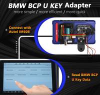 Kit d'adaptateurs GODIAG BCP U KEY BDC2 BDC3 14-en-1 pour la programmation et l'association de clés cryptées 5C/5D, compatible avec KEY TOOL PLUS/IM608