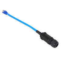 Cable de extensión de montaje en panel USB3.0 Tipo a macho a hembra Montaje empotrado Conectores de carcasa de nailon con enchufe de