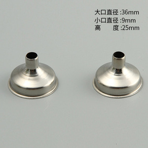 Mini embudo de acero inoxidable, 36x25x9mm, para aceite de vino, uso doméstico, herramientas de barra - Product Image 3